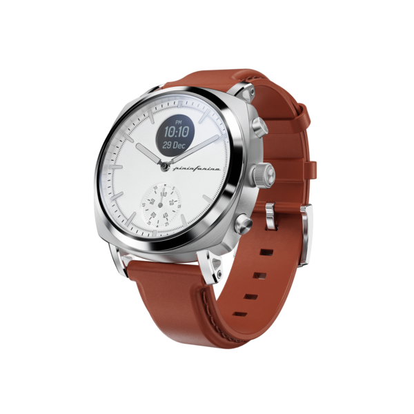 Senso Hybrid Moonlight Silver Hybrid Watch | Pininfarina Hybrid Watches